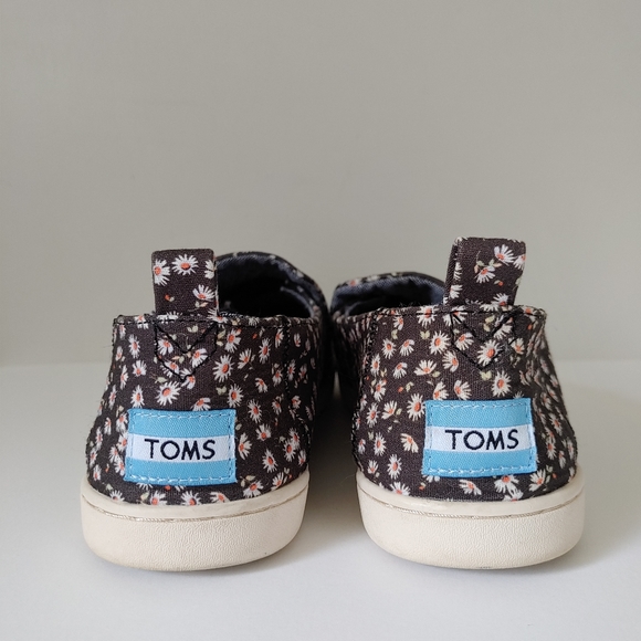 Toms Shoes Ditzy Daisy Print Deconstructed Alpargata Slip On Shoes Size 7 - Picture 8 of 13
